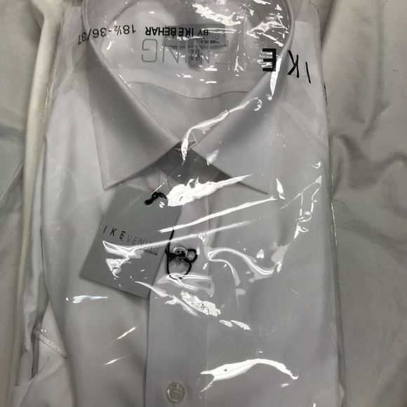 Mens Black Tuxedo Dress Shirt Laydown Collar Prom Size Large 16-16.5 36//37